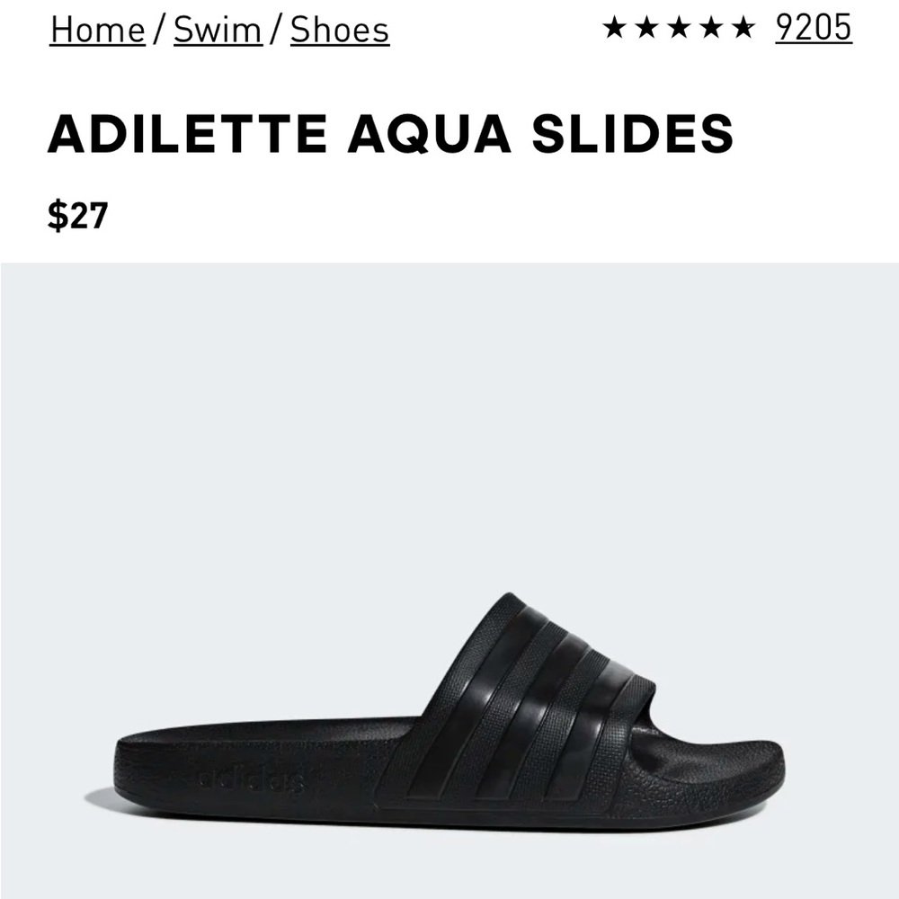 *NWT* Adidas Unisex-Adult Adilette Aqua Slides Sandal